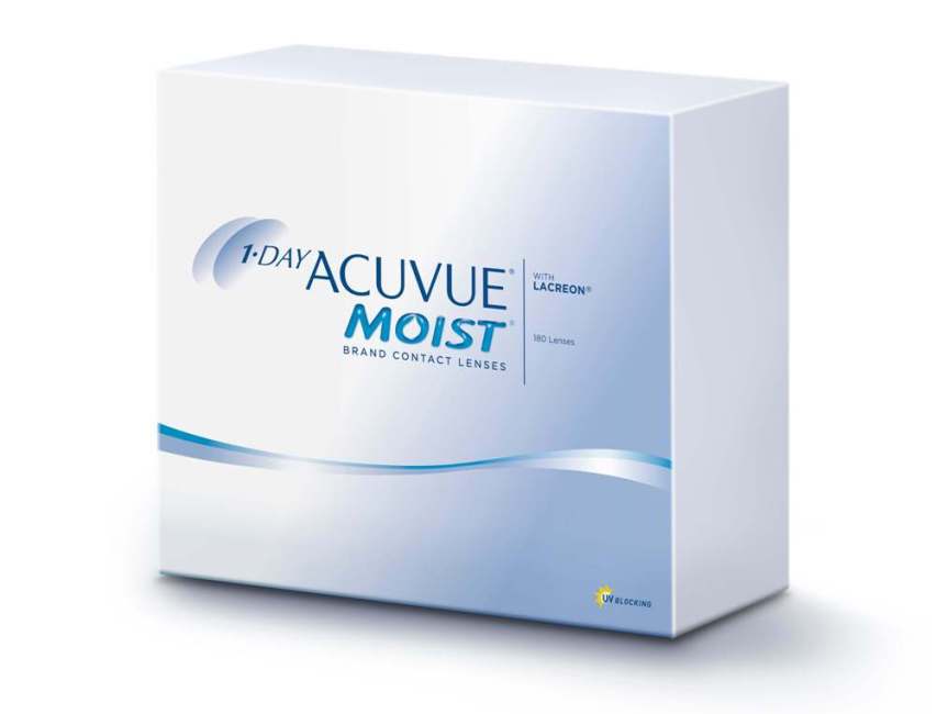 контактные линзы 1-Day Acuvue Moist (180 линз)