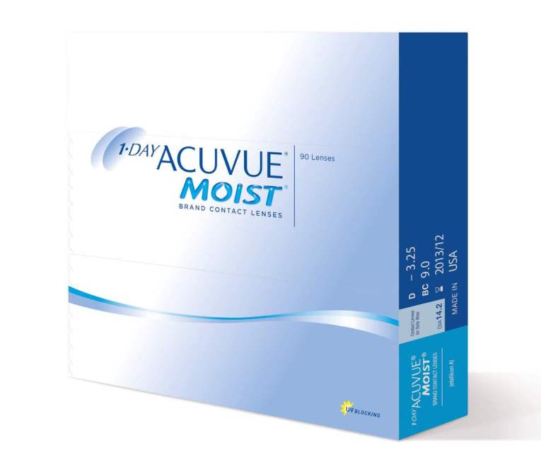 контактные линзы 1-Day Acuvue Moist (90 линз)