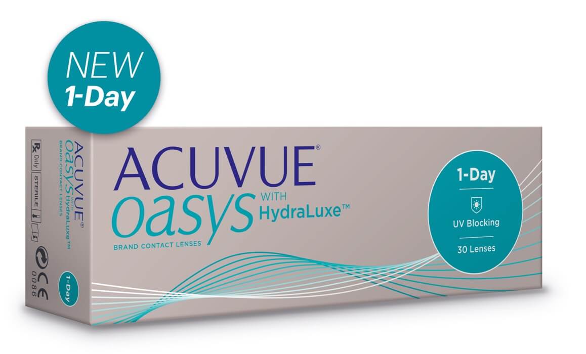 Акция Acuvue Oasys 1-Day with HydraLuxe (30 линз) (от 2 уп)