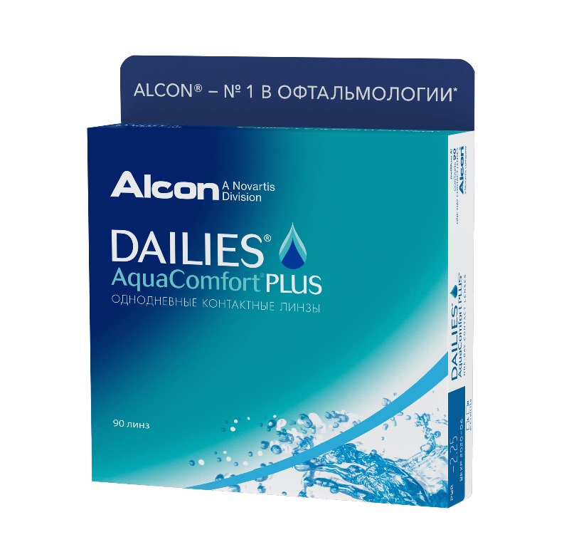контактные линзы Dailies Aquacomfort Plus (90 линз)