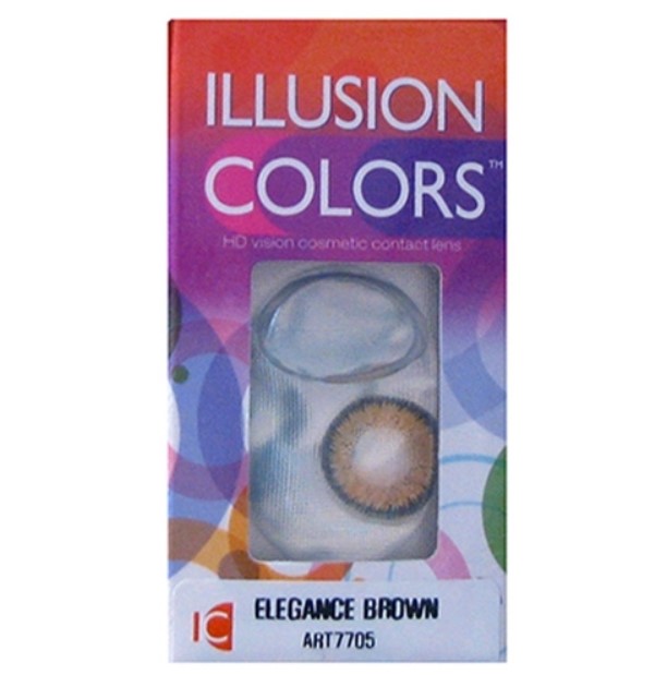 Цветные контактные линзы Illusion Colors ELEGANCE (2 линзы)